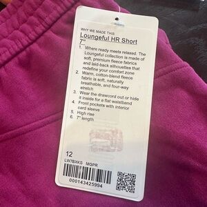 NWT Lululemon shorts